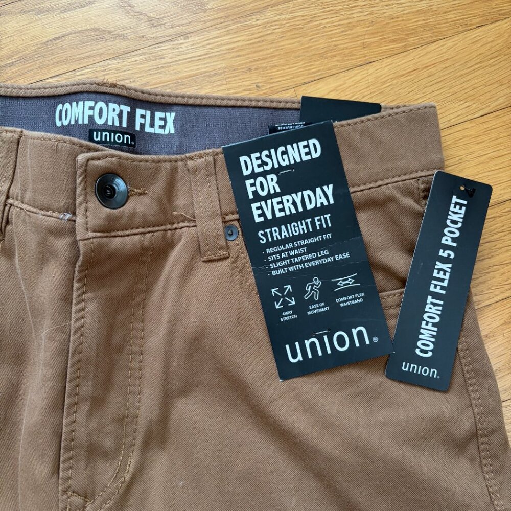 NWT Men's Union Straight Fit Chinos Size 33x32